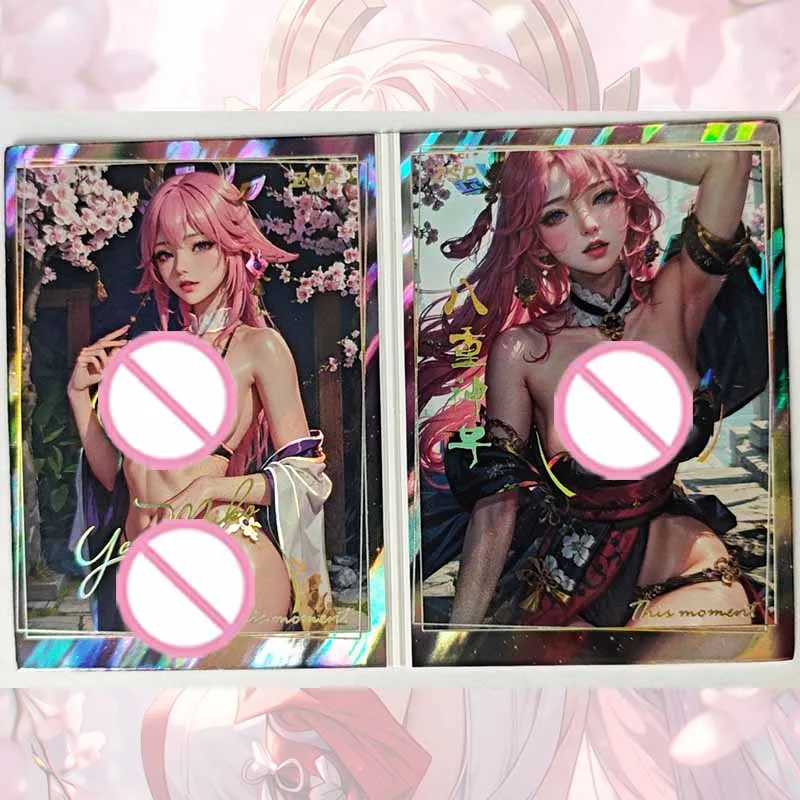 Goddess Story Fan girl ZSP двустворчатая карта Ningguang Kafka Nami Hyuga Hinata Ganyu boy Коллекция игрушек