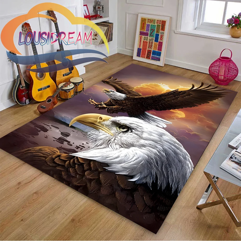 

Eagle pattern-Popular Cushion In Europe and America 3D Hawk-eagle Pattern Printing Hall Bedroom Cold Pressing Fashionable Carpet