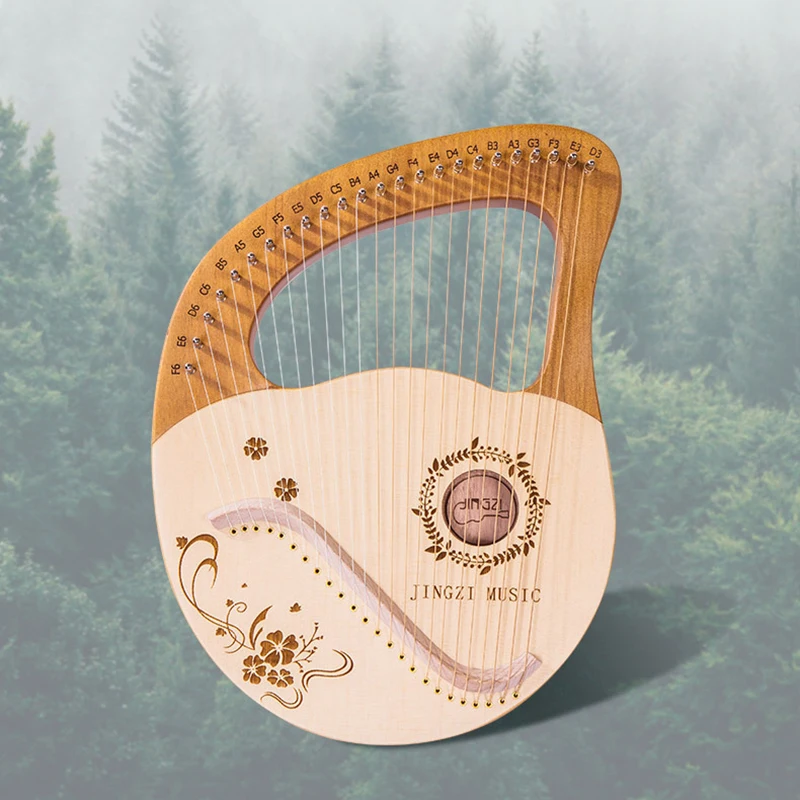 Design Portable Lyre Harp 16 String Miniature Music Tool Special Authentic Kid Wood Harp Instrument Musikinstrumente Music Gift enlarge