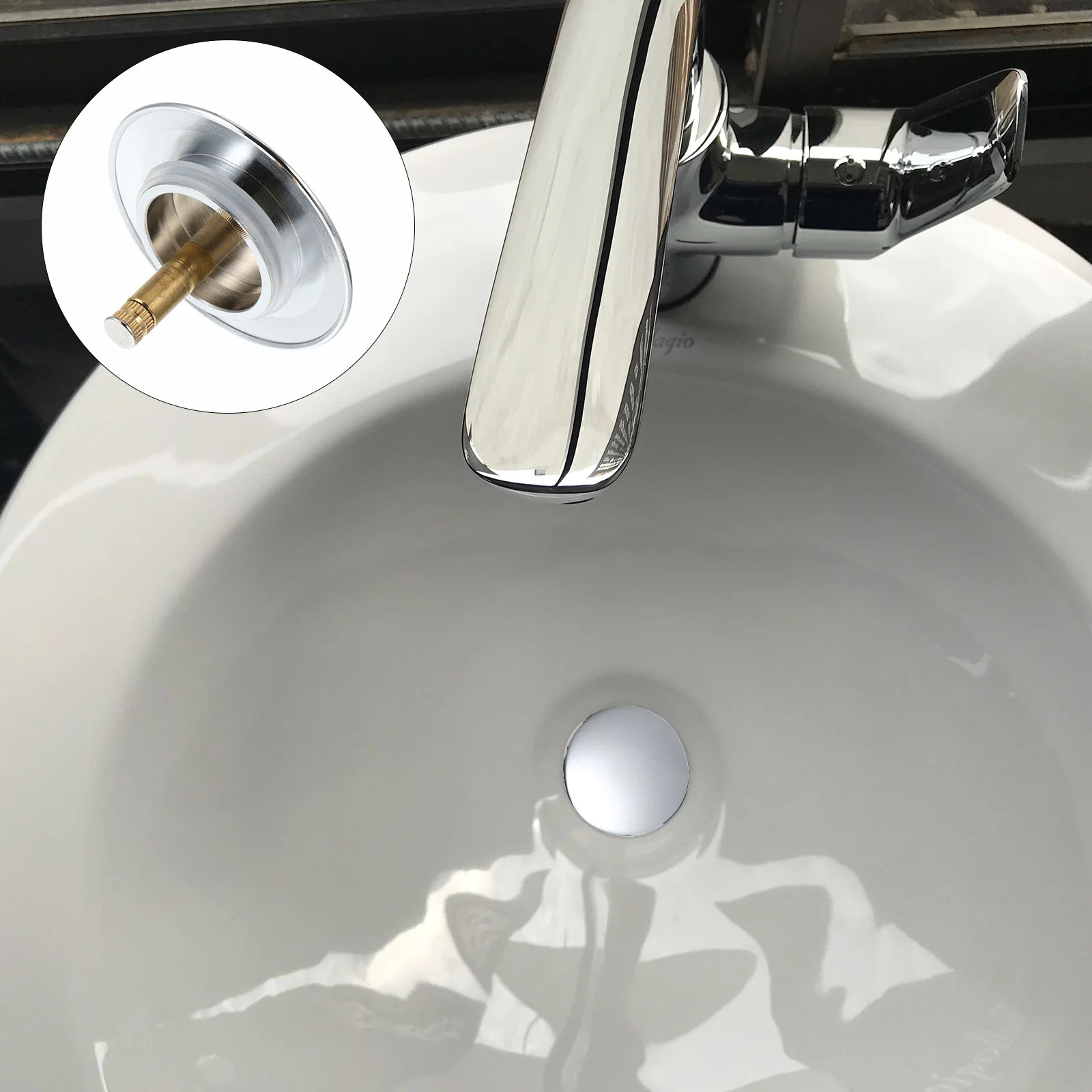 

Bathtub Water Cover Universal Drain Stopper Kitchen Supplies Sink Simple Strainer Metal Filter