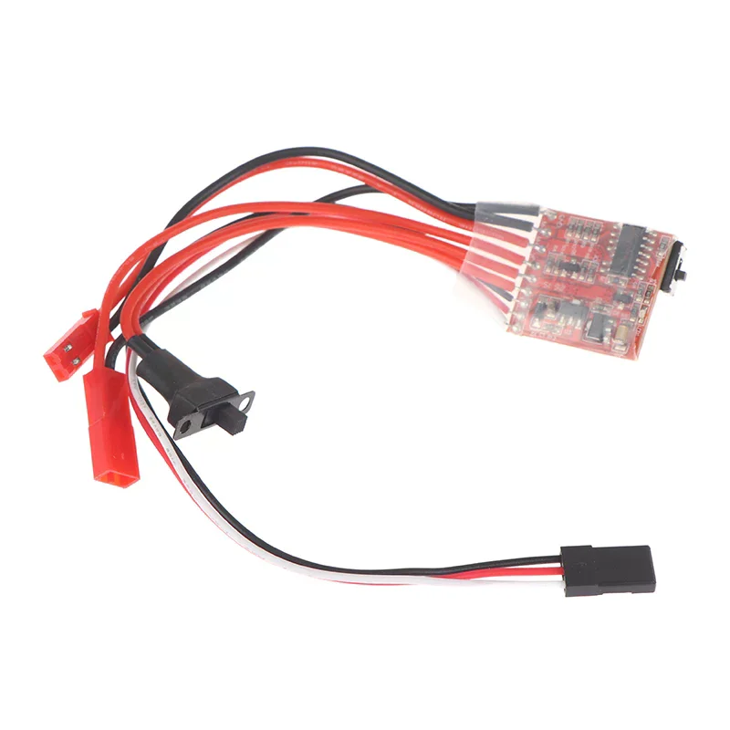 Фото Регулятор скорости (ESC) GJ/ESC 10A 15A 20A 30A для коллекторных двигателей, электронный регулятор скорости для радиоуправляемых моделей DIY, миниатюрных машинок 1/16, 1/18, 1/24, лодок, танков, с тормозом, микро-версия №4