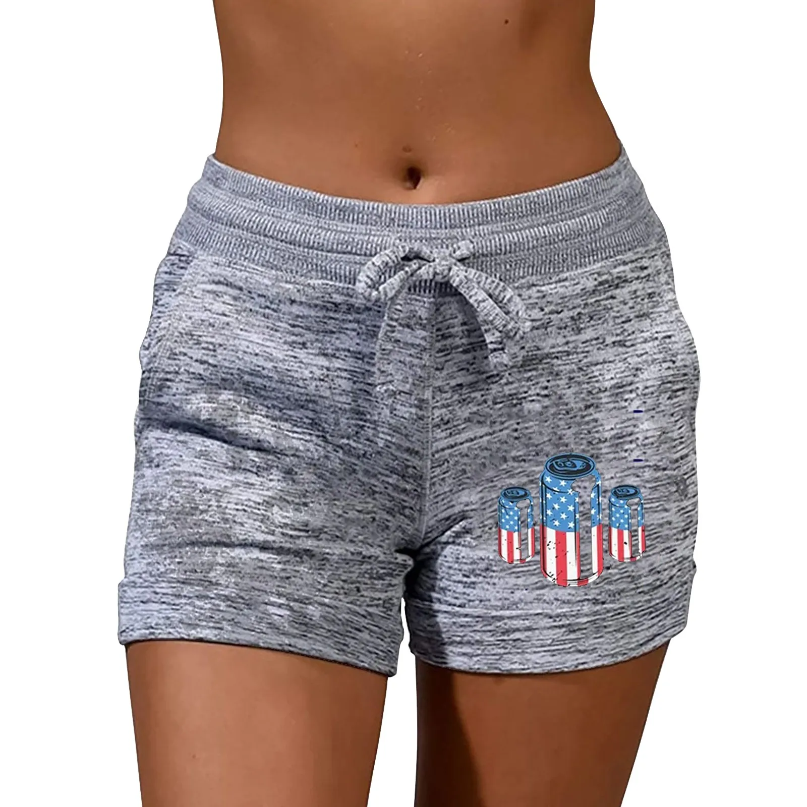 

Independence Day Print Shorts Women Workout Fitness Sport Shorts Quick Drying Gym Clothes Patriotic Jogging Trunks Loungewear