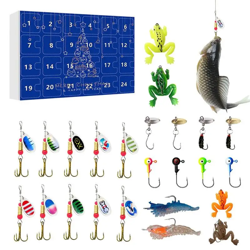 Рыболовный адвент-календарь пресноводные приманки для окуня 24-дневный