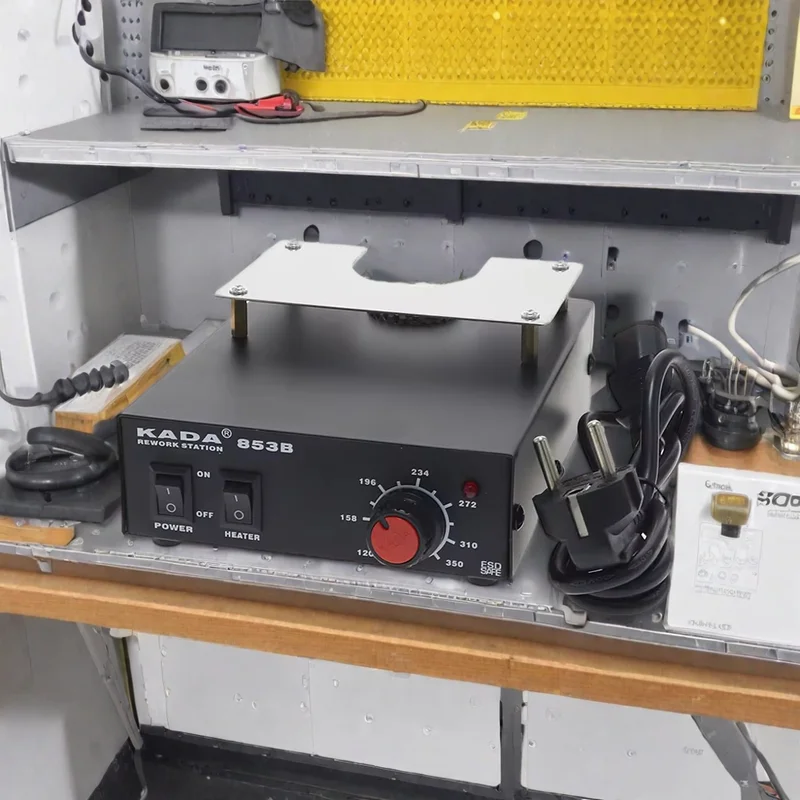 853B 220V/540W Preheating Station BGA Recovery for PCB / Heating Desoldering Hot Air Adjustable