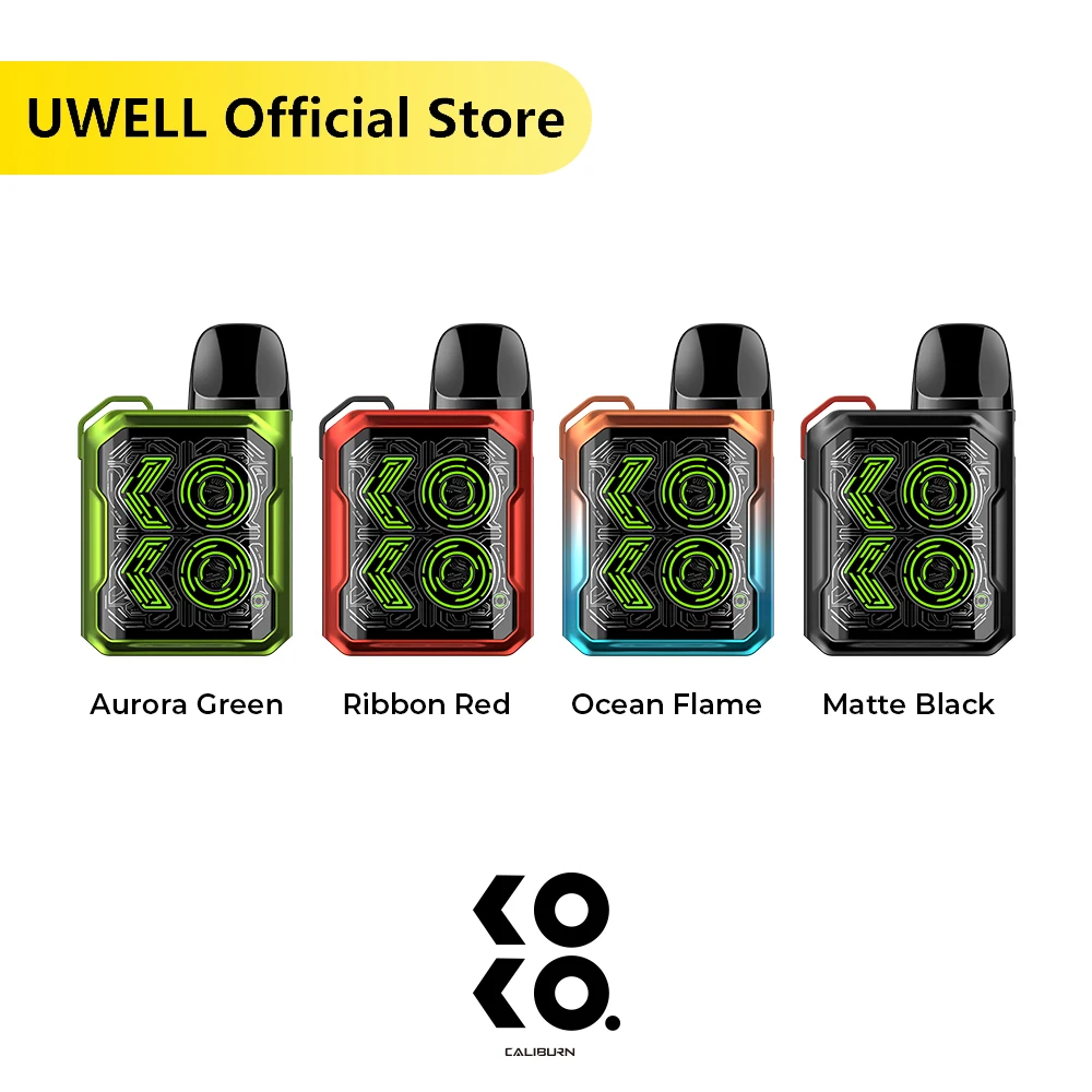 

UWELL CALIBURN GK2 Pod System Vape 2ml Capacity 18W Power 690mAh Battery 1.2ohm Coil Type-C Charge Electronic Cigarette Kit