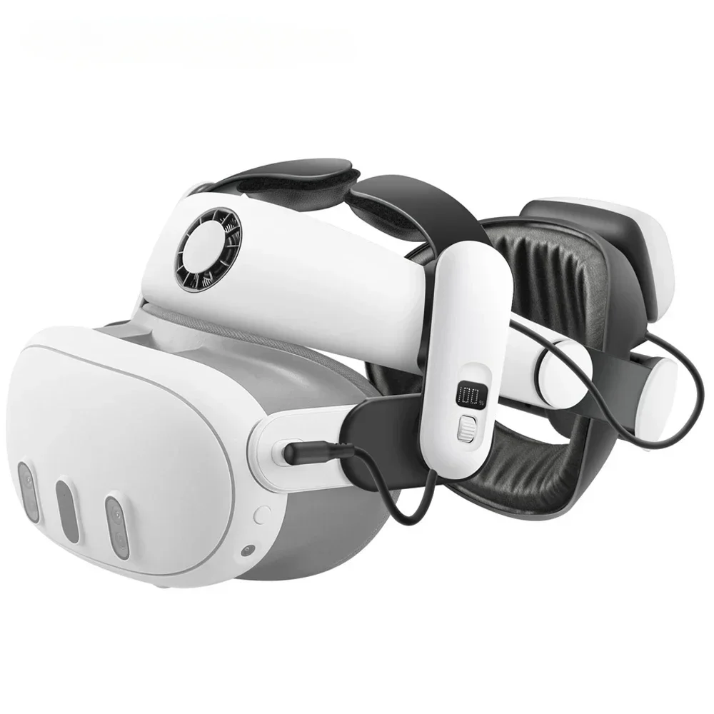 Фото НОВИНКА 2025: VR-аксессуары BOVR S3 Pro Super Strap, совместимые с Meta Quest 3S, с охлаждением головы и сменным аккумулятором №2