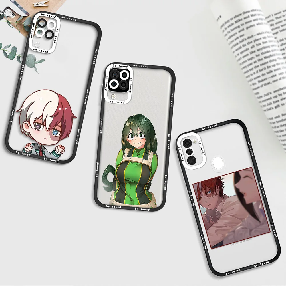 

My Hero Academia Phone Case for Samsung Galaxy A11 A12 A71 A21S A32 4G A52 A52S A53 5G A72 S22 Plus Ultra Transparent Coque