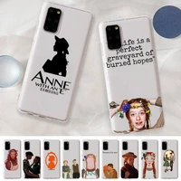 anne with an e phone case for samsung a 10 20 30 50s 70 51 52 71 4g 12 31 21 31 s 20 21 plus ultra