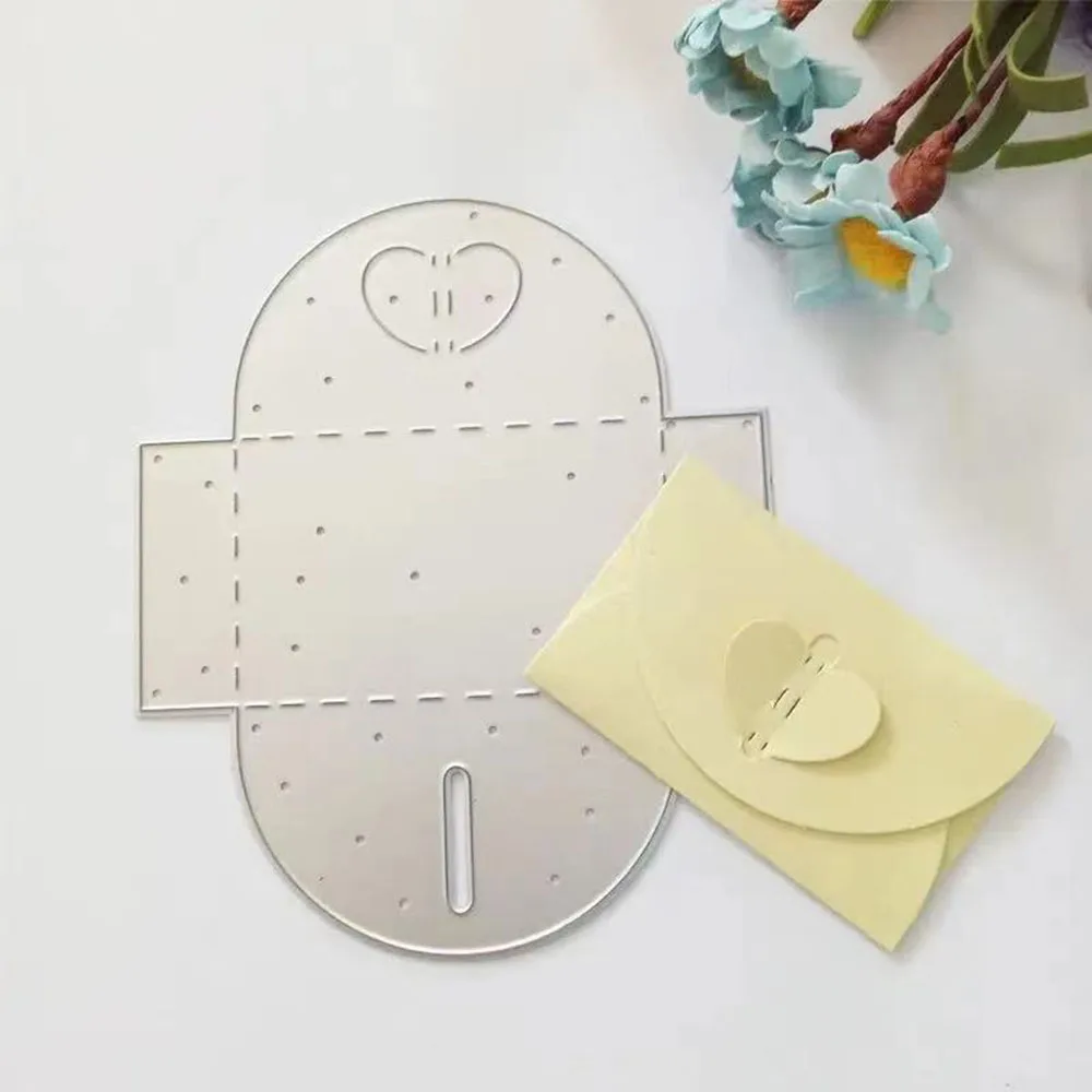 

Heart Envelope Metal Cutting Dies Scrapbooking DIY Handmade Photo Album Decor Craft Cut Die Mold Knife Mould Stamping Paper Art