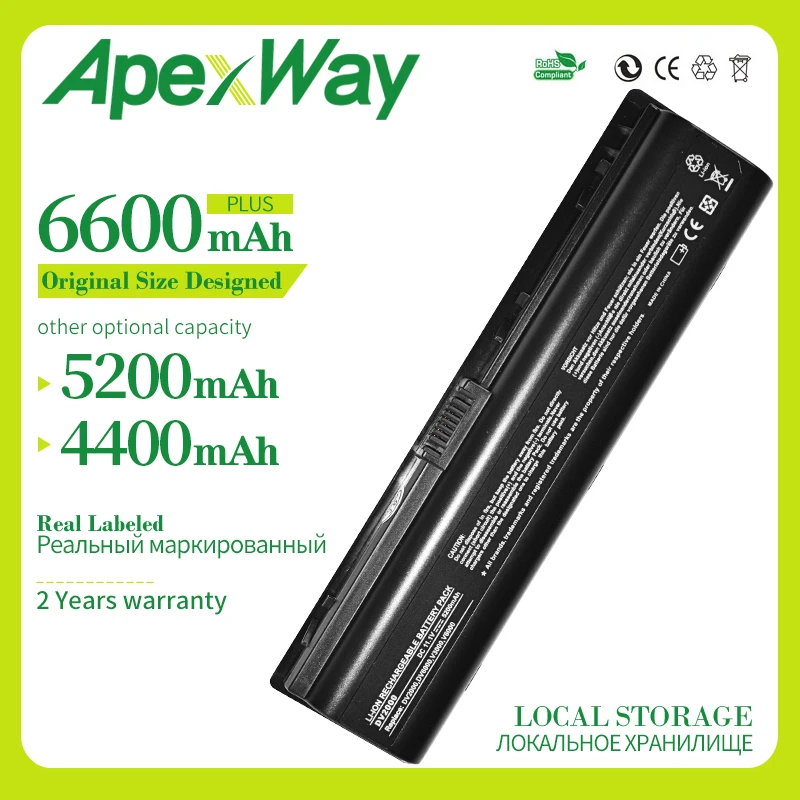 

ApexWay HSTNN-LB42 Laptop Battery For HP Pavilion DV2000 DV2700 DV6000 DV6700 DV6000Z DV6100 DV6300 DV6200 DV6400 DV6500 DV6600