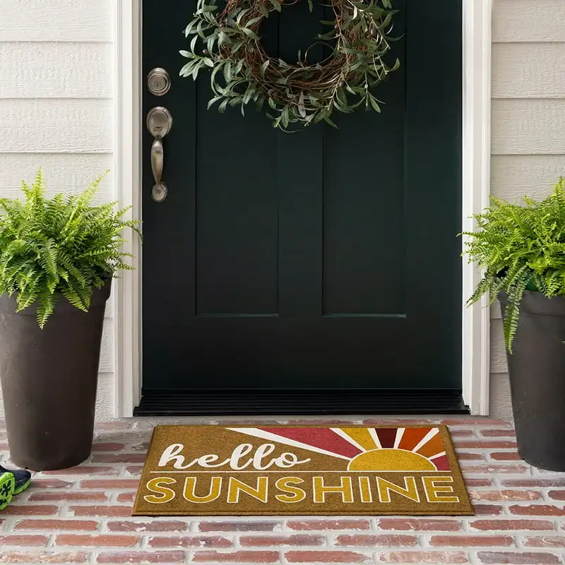 

Sunshine Rise Door Mat, Multi, 1' 6" x 2' 6"