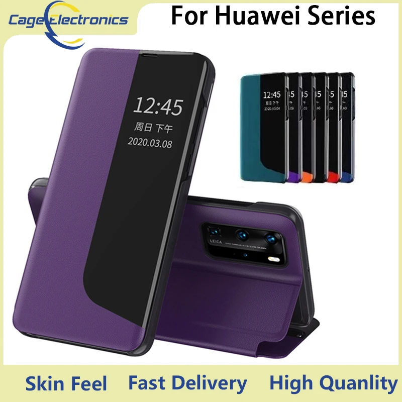 

Кожаный флип-чехол для Huawei P20 P30 P40 Mate 40 20 Pro Lite E P Smart Plus 2019 2020 Y5P Y6P Y7P Honor 9A S 10X Lite