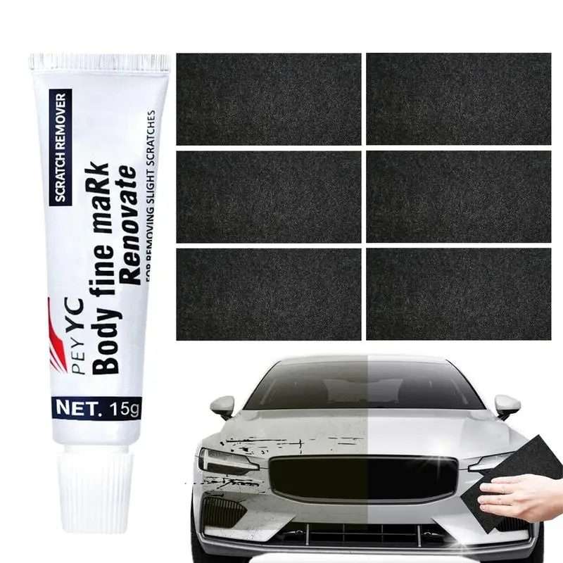 Ткань Nanosparkle ткань средство удаления царапин с автомобиля 6X 1X паста для ремонта