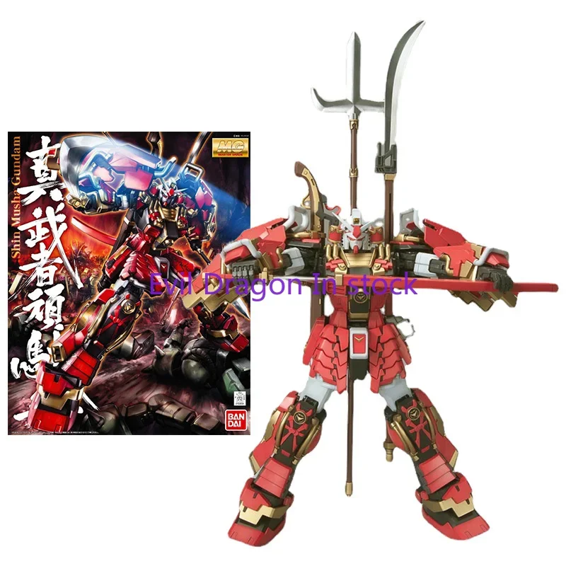 Набор моделей Bandai Gundam аниме фигурки MG 1/100 Shin Musha Настоящая модель Gunpla Аниме