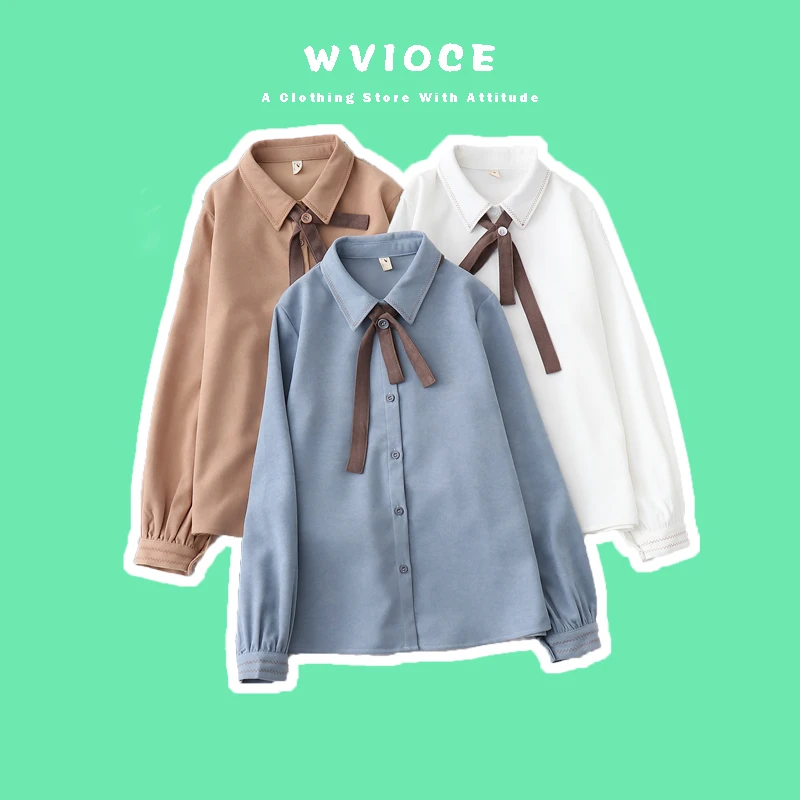 

2022 NEW Queen New Arrival Shirt Womens Blouse Vintage Work Casual Tops Chiffon Blouse Bow Elegant Loose Women Business Shirts
