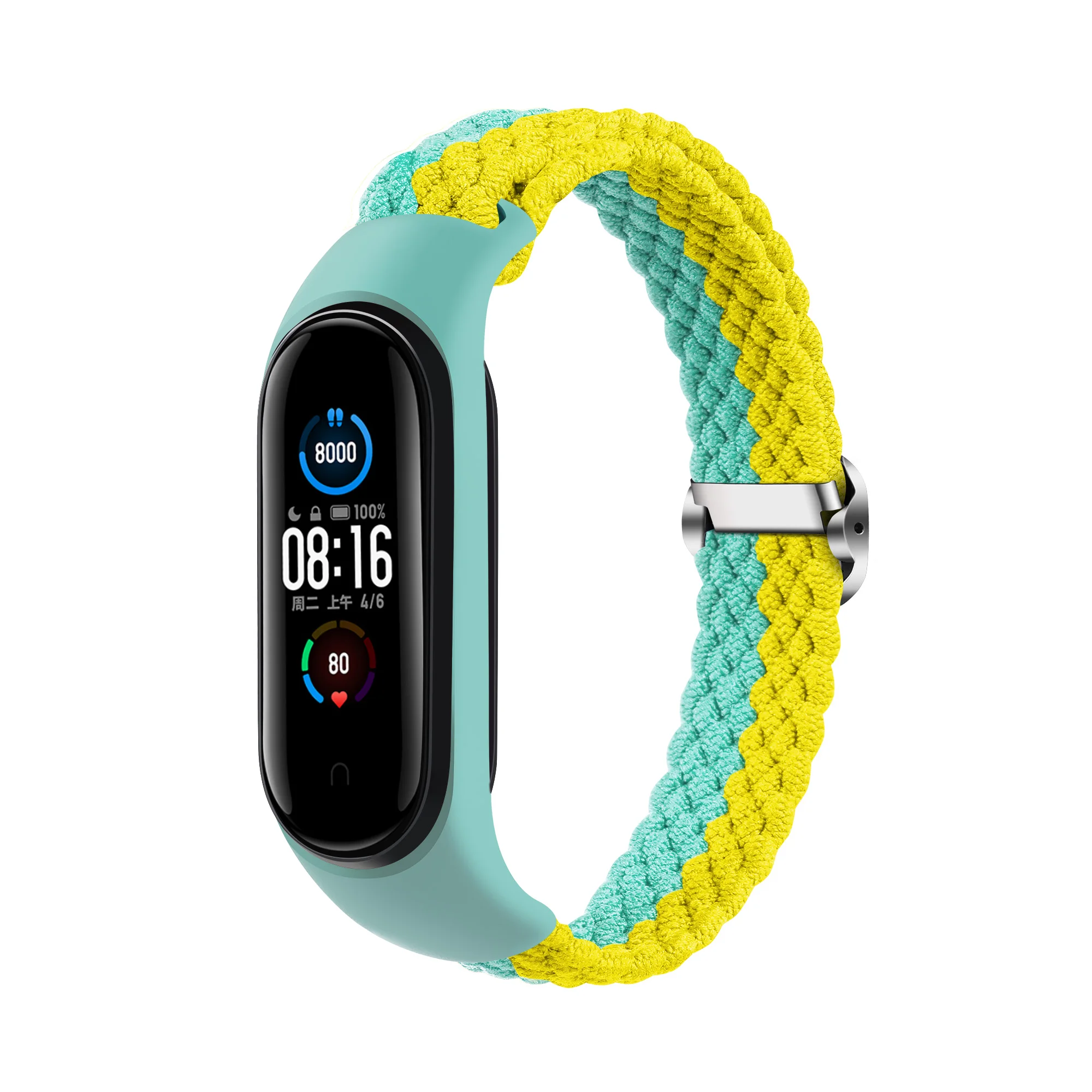 Браслет Forwelleny для Xiaomi Amazfit Band 5 Mi 6 4 3 нейлоновый Эластичный регулируемый ремешок