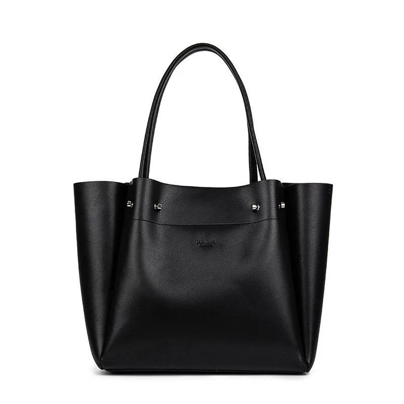 Модный новый вместительный мягкий кожаный рюкзак портативная Минималистичная