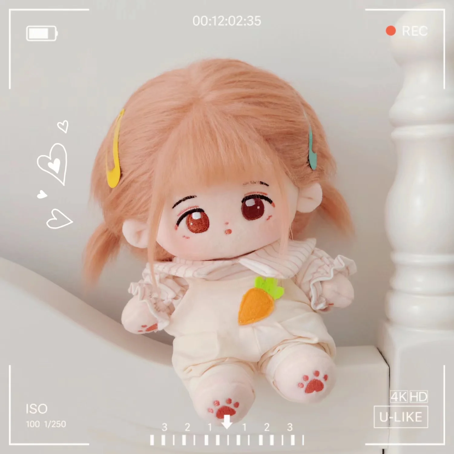 

Плюшевая мягкая мультяшная кукла Mi Douzi, милая, без свойств, скелет тела, плюшевая подушка для косплея, кавайный коллекционный подарок, 20 см