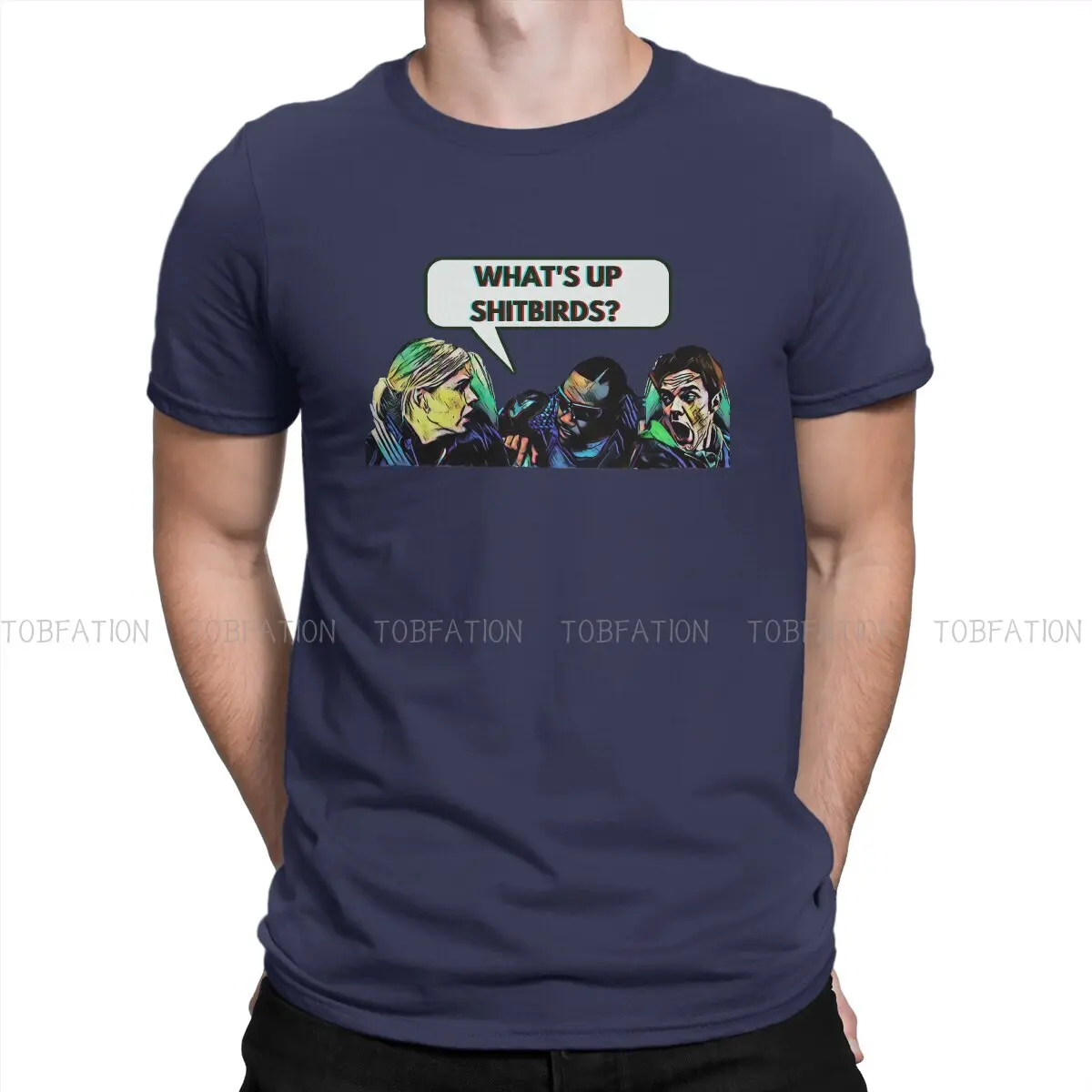 

The Boys TV Show Whats Up Shitbirds T Shirt Classic Alternative High Quality Tshirt Loose O-Neck Men Tshirts