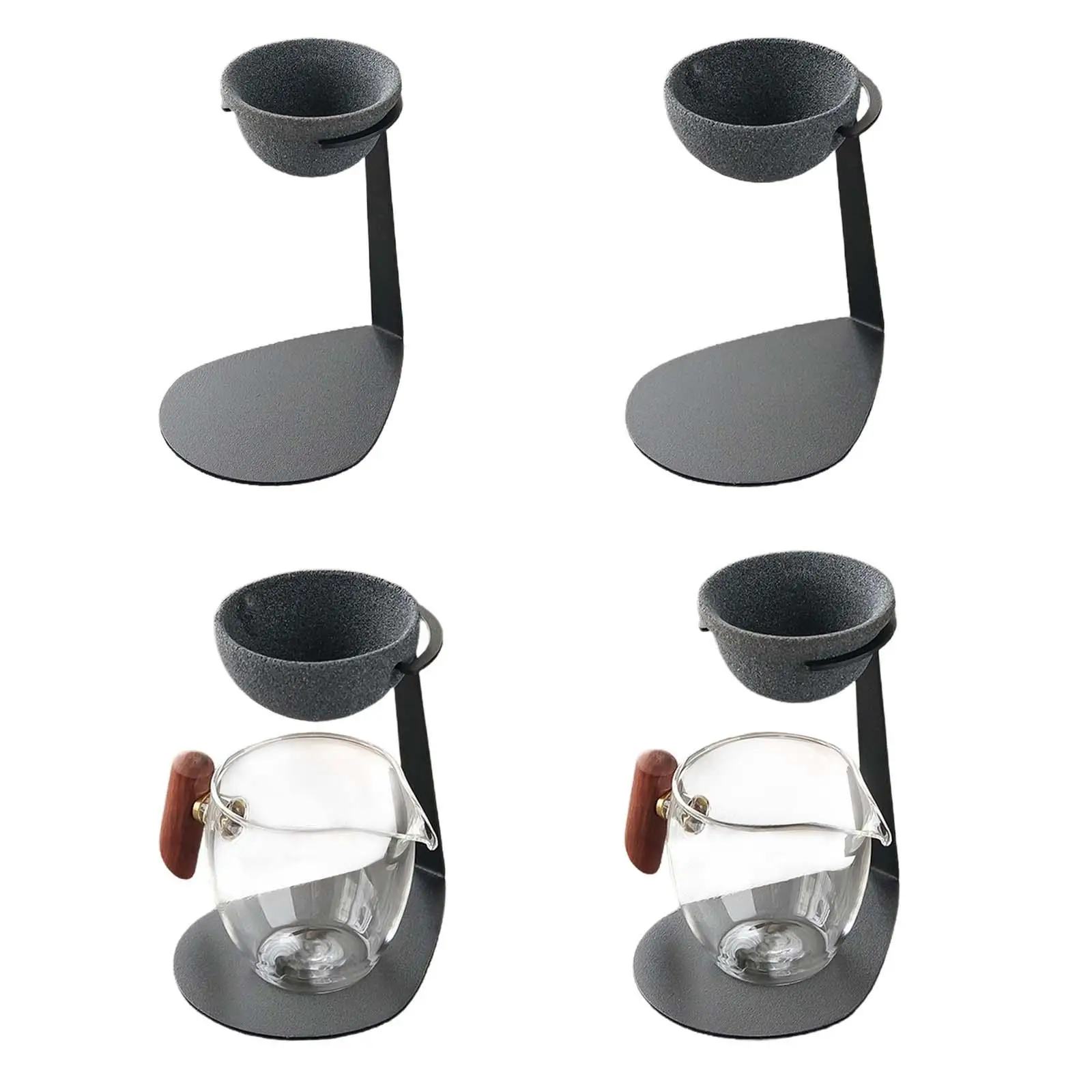 

Kung Fu Tea Strainer Loose Leaf Tea Strainer with Stand Tea Filter Tea Infuser for Living Room Office Bookshelf Table Teahouse