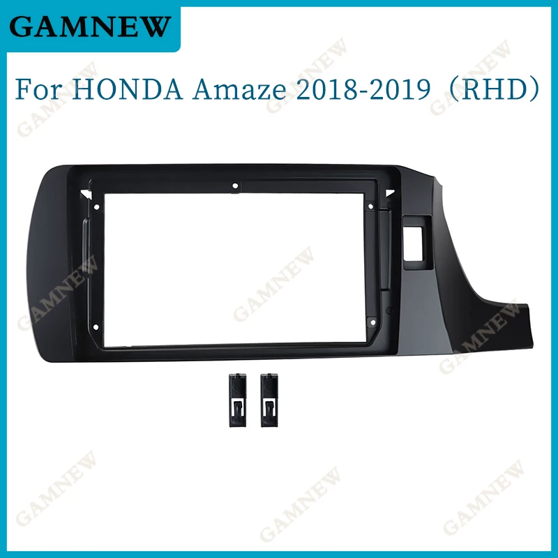9 Inch Car Frame Fascia Adapter Canbus Box Decoder For Honda Amaze 2018-2019 Android Radio Dash Fitting Panel Kit