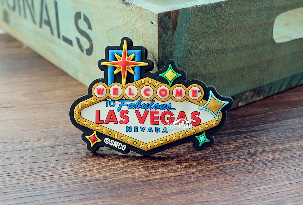 

Las Vegas Nevada USA Tourism Travel Souvenir 3D Rubber Refrigerator Fridge Magnet GIFT IDEA