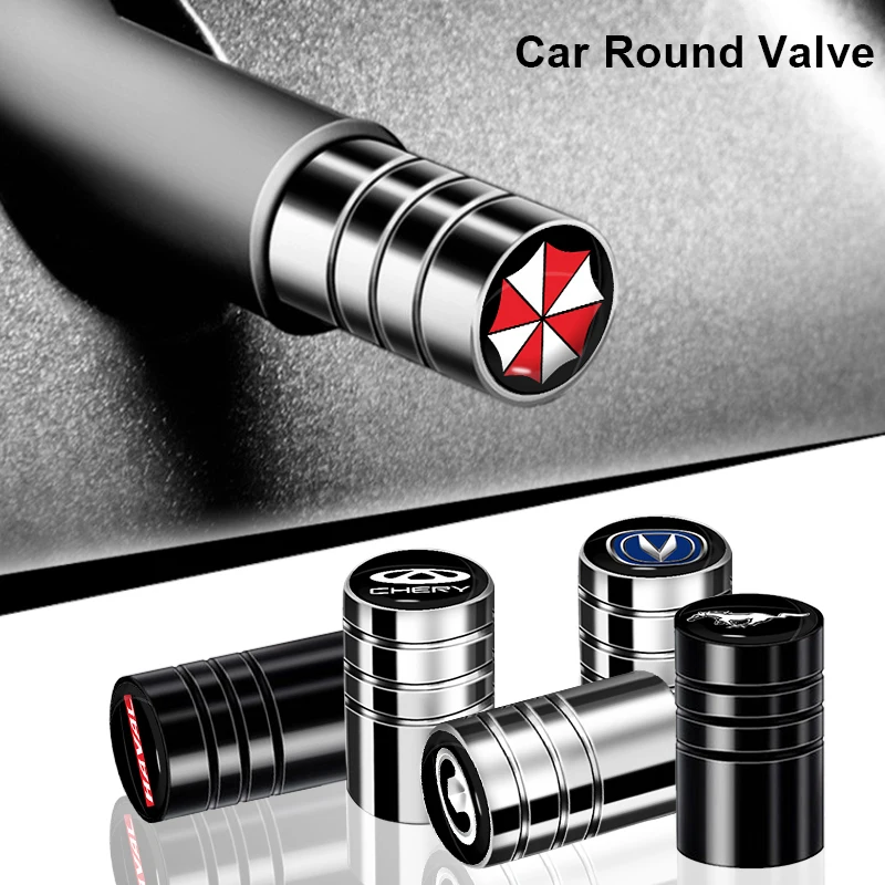 

New Car Wheel Tire Valve Air Valve Stem Caps For Nismo r34 gtr emblem watch Nissans Tiida Teana Skyline r32 Juke Car Accessories