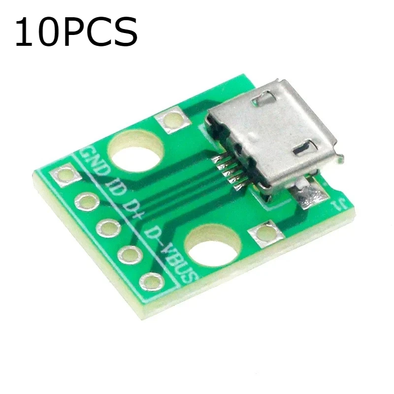 

Конвертер Micro USB/DIP 5-контактный JIAQISHENG JQS (10 шт.)