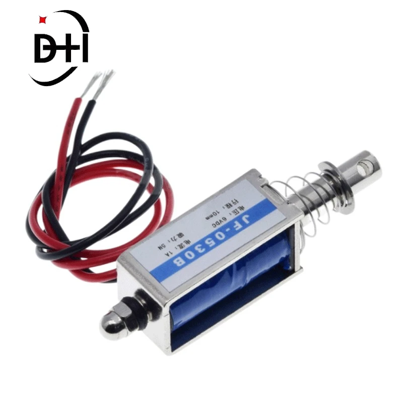 JF-0530B DC 6V 12V 24V Push&Pull type Open Frame Electromagnet keepping Force 5N travel 10mm Linear Solenoid