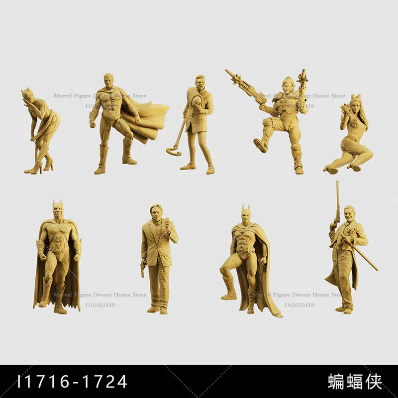 Миниатюрная фигурка Бэтмена из ПВХ 1/64 1/43 1/35