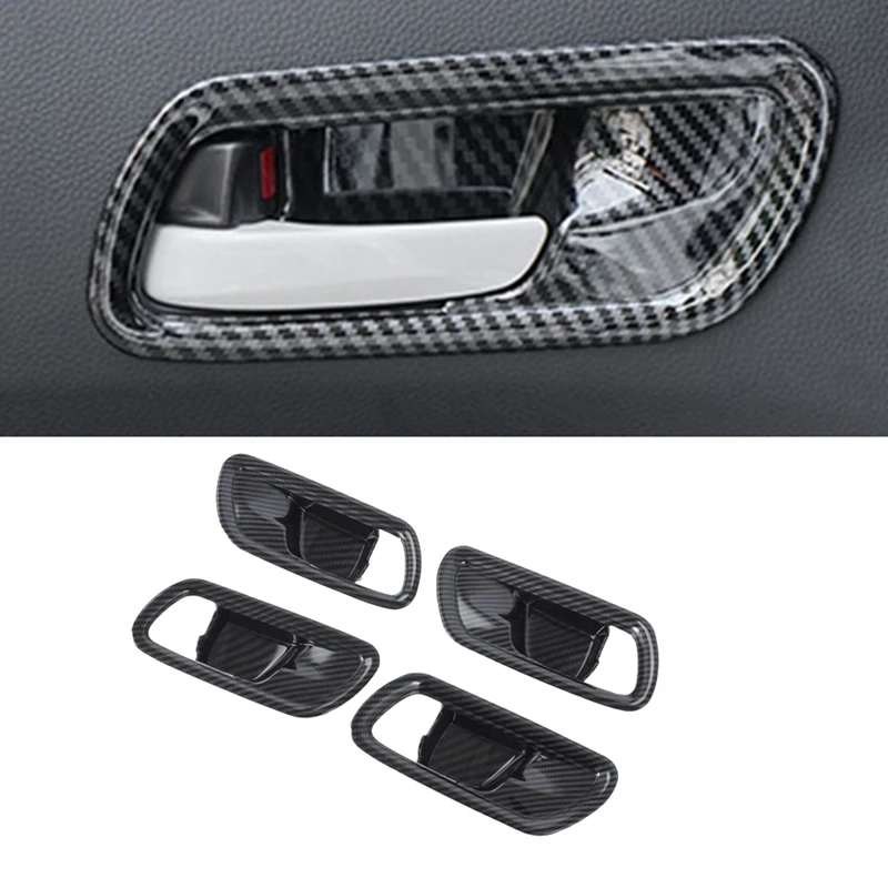 

Carbon Fiber Car Inner Handle Door Bowl Trim Decor Sticker for Honda FIT JAZZ 2021