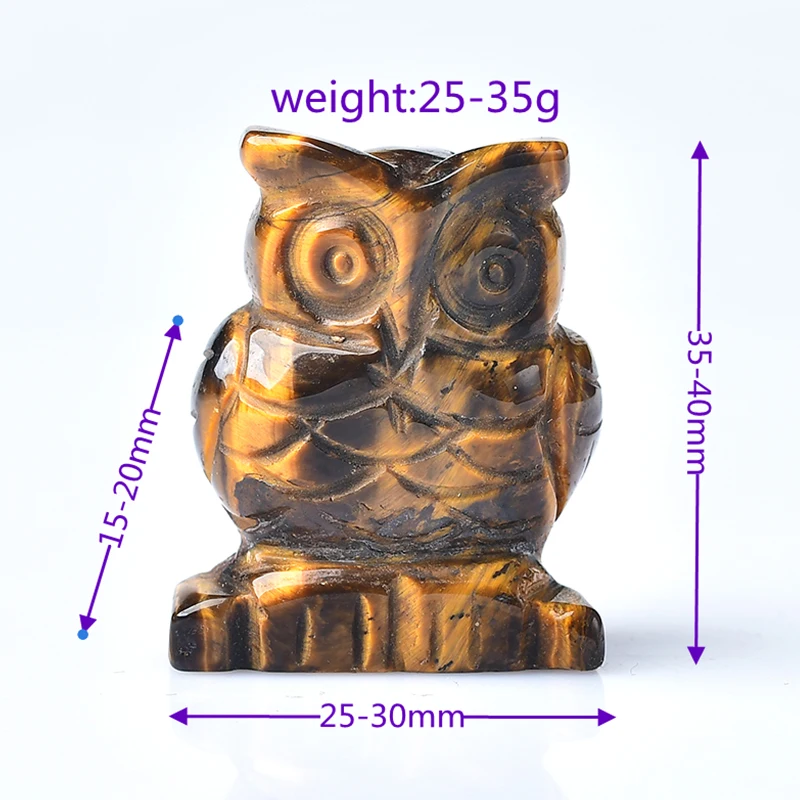 1 шт. натуральная фигурка совы украшения из драгоценных камней розовый кварц