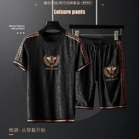 mens suit summer clothes mens shorts short sleeve t shirt mens 2022 new trend casual suit matching