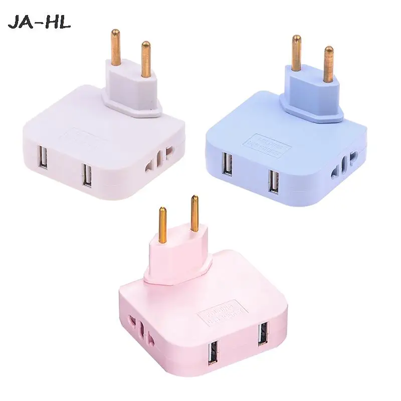 

1XEU Extension Plug Electrical Adapter 3 In 1 Adaptor 180 Degree Rotation Adjustable For Mobile Phone Charging Converter Socket