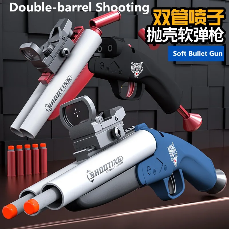 

MMBL новая пластиковая игрушка, наружная игра, оружие, модель, игрушечное оружие, 40 шт., пули, оружие CS, мягкая пуля, пистолет, двойной ствол, стр...