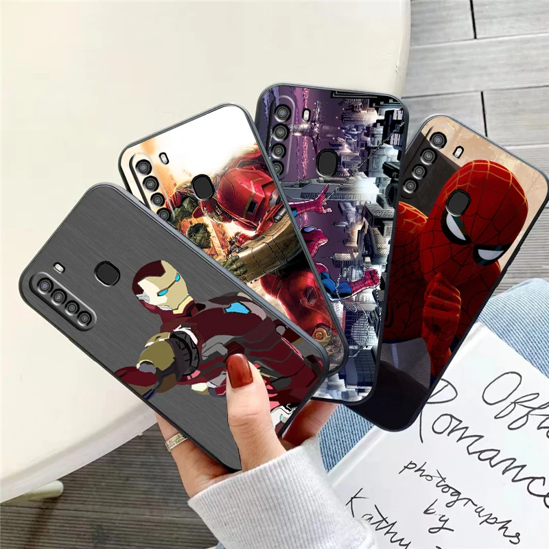 

Marvel Trendy People Phone Case For Samsung Galaxy A32 4G 5G A51 4G 5G A71 4G 5G A72 4G 5G Soft Carcasa Black Liquid Silicon