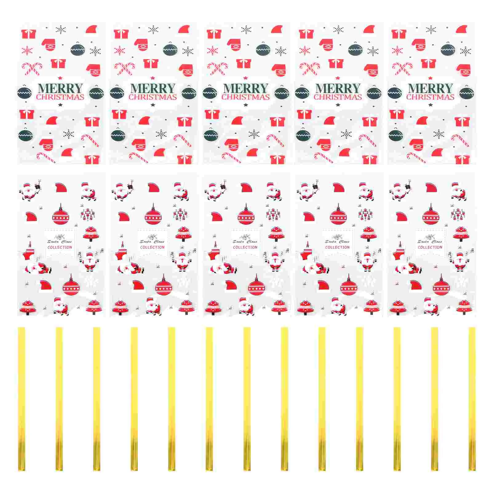 

Christmasgiftcandy Packingtote Xmasstorage Holiday Treat Cellophane Wrapping Handles Pouch Clear Cellokids Snack Drawstring