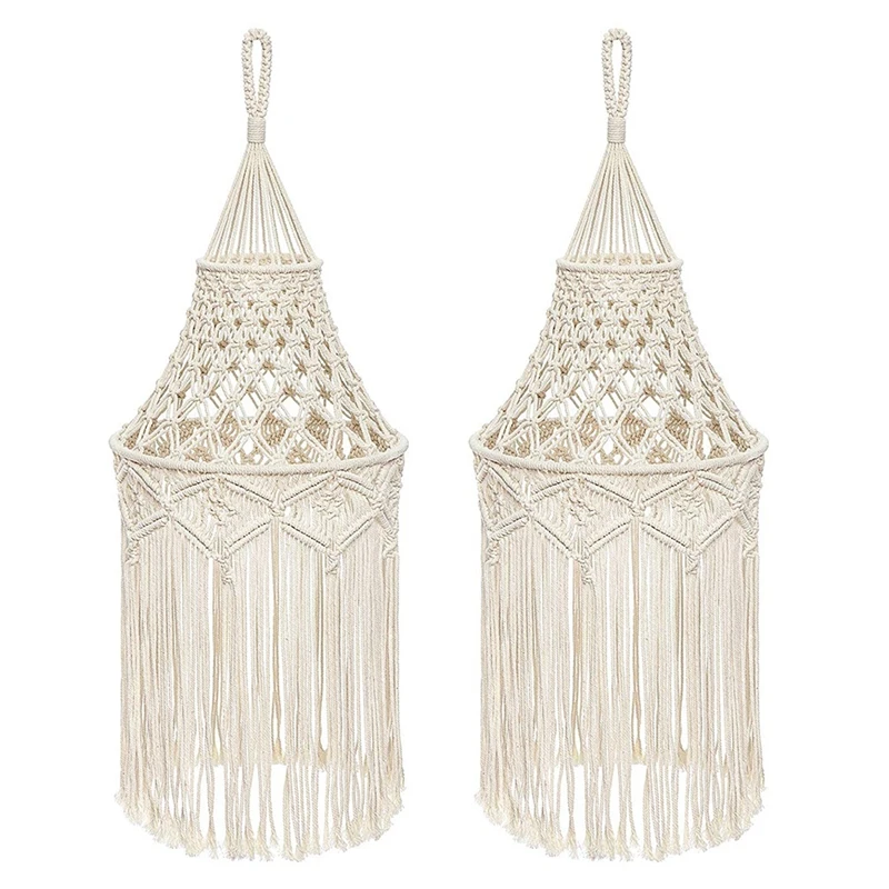 

2 шт., подвесной светильник в виде макраме