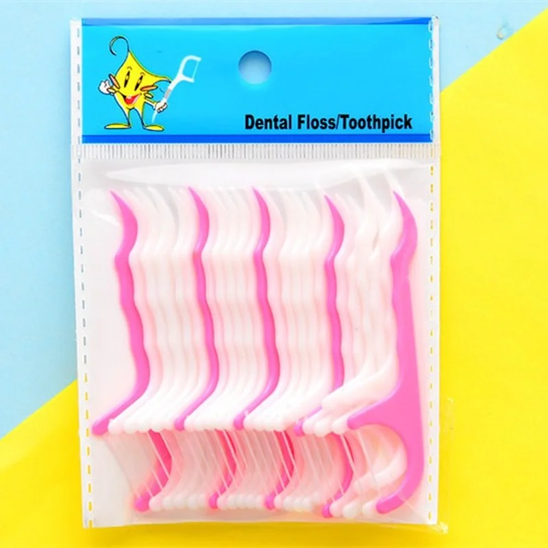 Arch ultrafine floss floss rod interdental cleaning line flat line for children's dental care toothpick toothpick crossbow