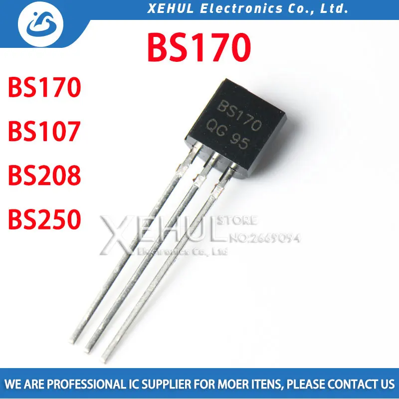 10-50 шт. BS170 TO-92 BS107 BS250 BS208 BS170RLRAG Новый триодный транзистор TO92