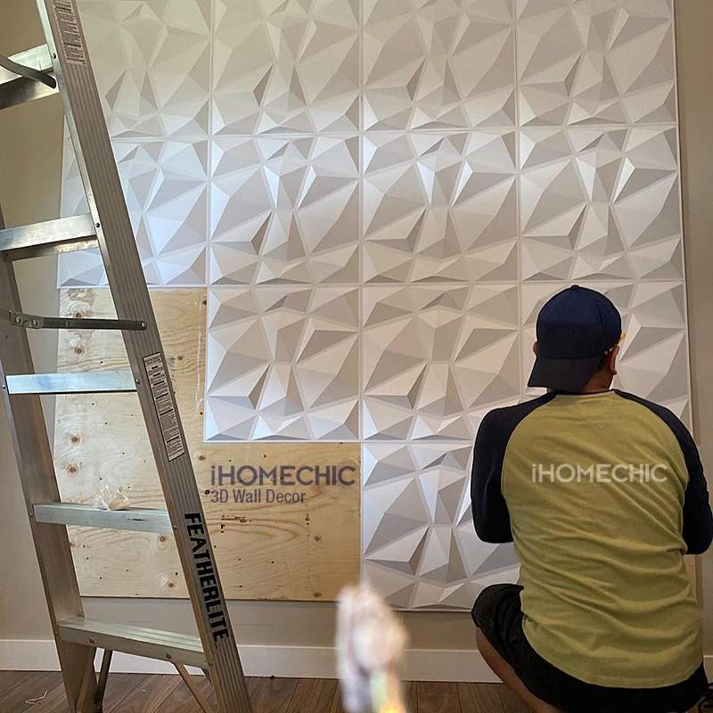 30x30 см настенная renovatio 3D панель Алмазная каменная плитка 90-х годов гостиная ТВ фон