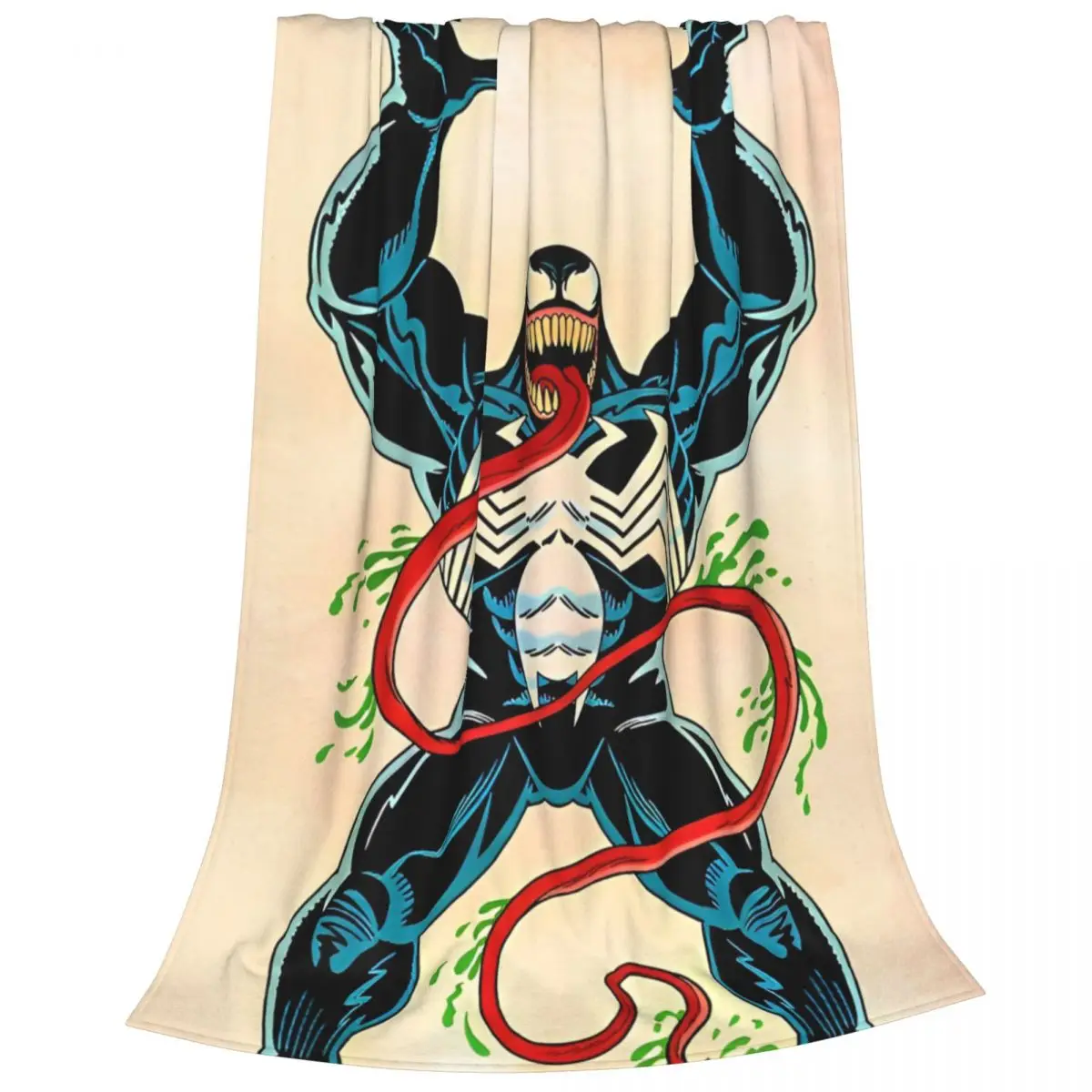 Одеяла Venom антигерой фланелевое потрясающее теплое одеяло с изображением
