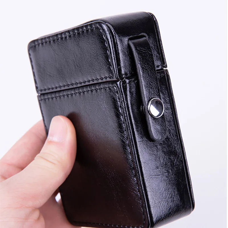 

Поясная сумка Fanny, Мужская поясная сумка из натуральной кожи, простые хип-пакеты для ног, для мужчин, чехол для телефона, зажигалка, чехол для ...