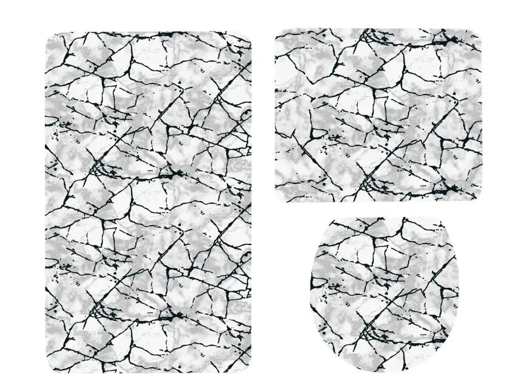 

Çeyizdiyarı PCs set Toilet Seat Pad Avril White-Black