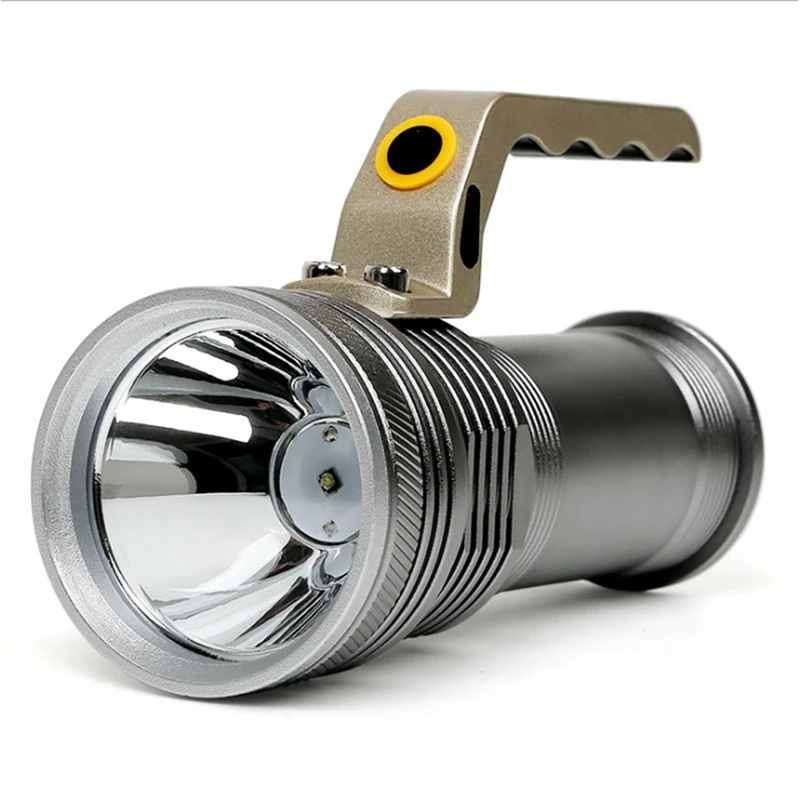 

Rechargeable Aluminum Alloy Flashlight Portable Searchlight Home Outdoor Waterproof Super Bright Led Searchlight US Plug