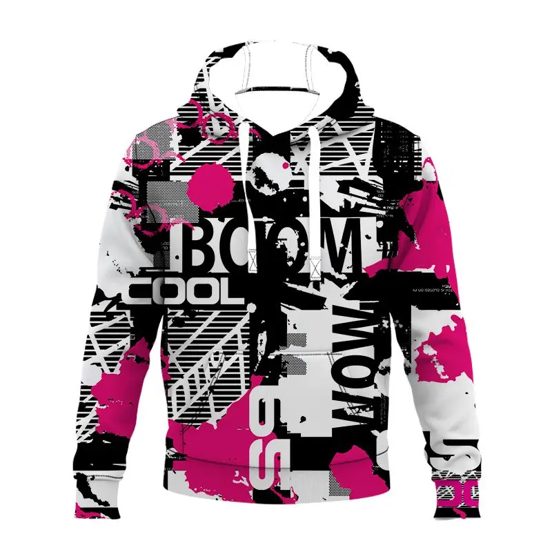 

graffiti hoodie 3d print streetwear men oversized pullover harajuku hooded sweatshirts long sleeve punk clothing hip hop clothes