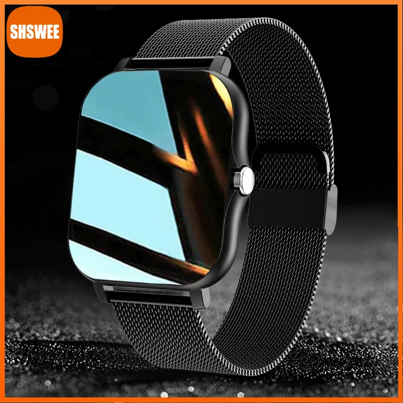 

Full Touch Screen Smart Watch Women Heart Rate Monitor Fitness Tracker Play Music Bluetooth Call Smartwatch for Xiaomi Huawei