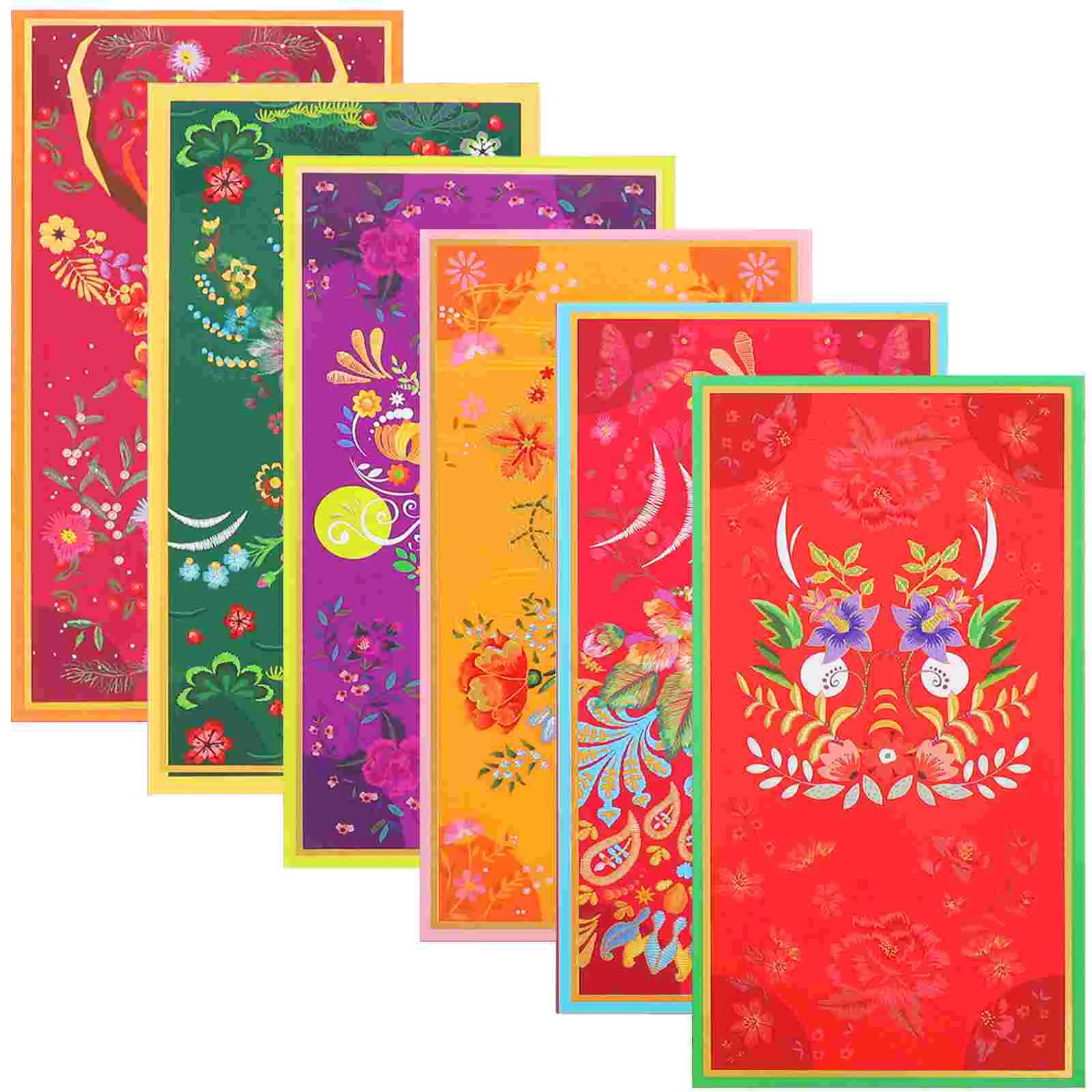 

6pcs Paper Red Packets Yearly Red Envelopes Red Envelopes Spring Festival Packet (Mixed Style)