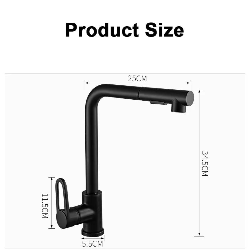 Вращающийся на 360 ° кран для кухонной раковины две модели распылитель потока