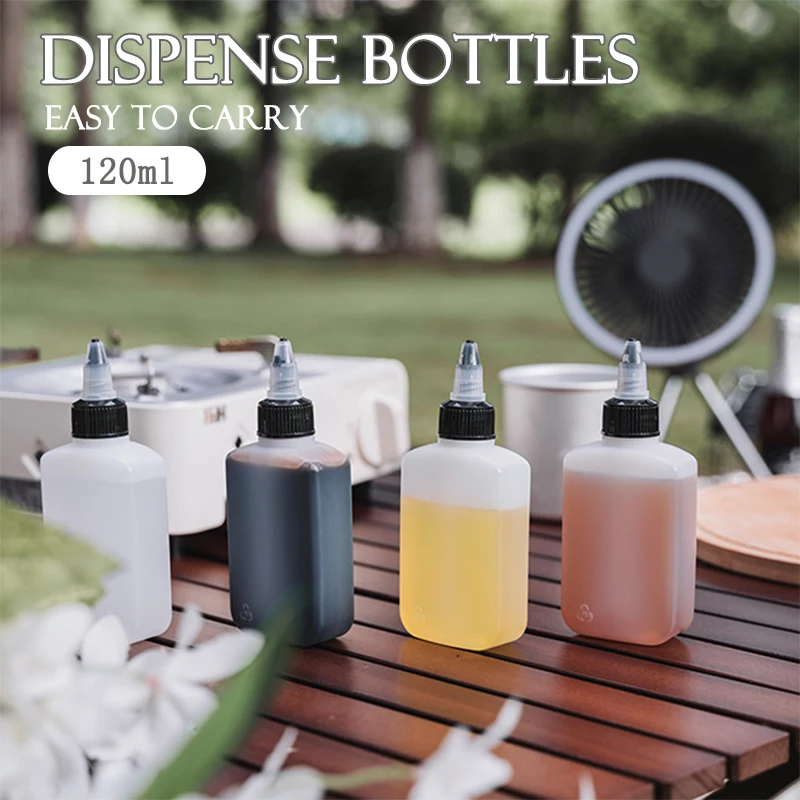 

120 мл бутылка для дозирования масла, портативная бутылка для приправ на открытом воздухе, кемпинга, пикника, барбекю, аксессуары